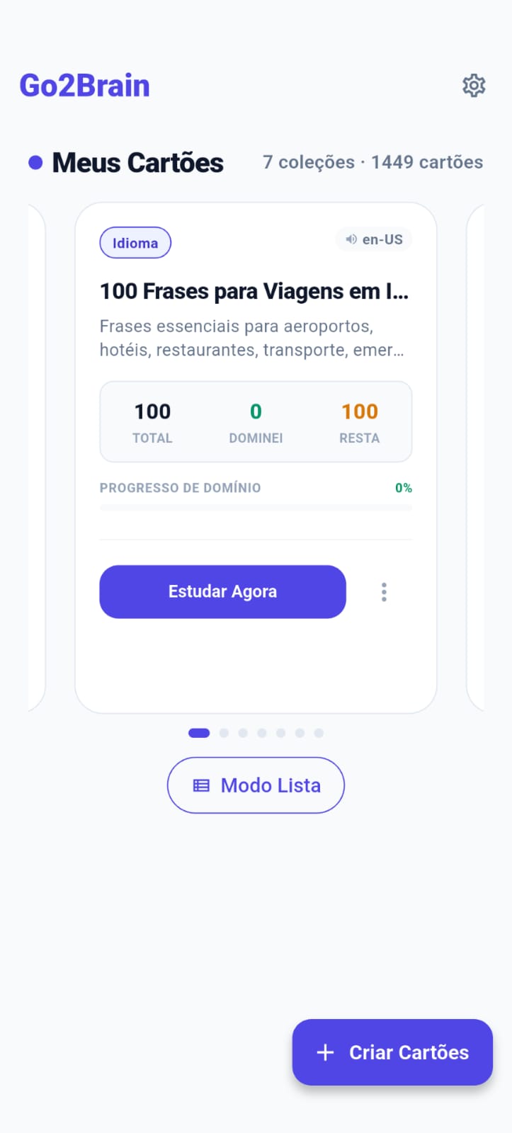 Tela de Estudo